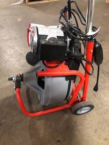 RIDGID  K-400 Drain Cleaning Snake Auger 120-Volt Drum Machine  switch Damaged Customer Returns See Pictures