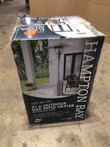 Hampton Bay  48000 BTU Stainless Steel Patio Heater Customer Returns See Pictures