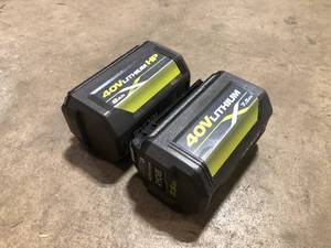 2 Lots of Ryobi Batteries Customer Returns See Pictures