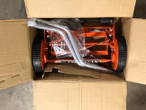 14 in. 4-Blade Manual Walk Behind Reel Lawn Mower by American Lawn Mower Company Customer Returns See Pictures