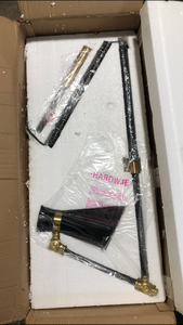 Meyer&Cross Pixar 65-12 in. Black and Brass Floor Lamp Customer Returns See Pictures
