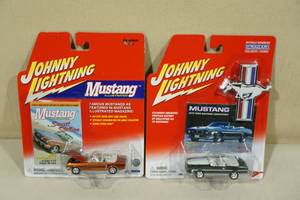lot 38 image: 2 Johnny Lightning Die Cast Cars - Mustangs