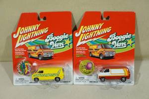 lot 54 image: 2 Johnny Lightning Die Cast Boogie Vans