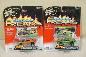 lot 56 image: 2 Johnny Lightning Die Cast Street Freaks - Camaro, Firebird