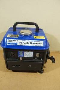 lot 114 image: Chicago Electric 900W Portable Generator