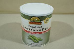 lot 162 image: Augason Farms Dehydrated Sweet Green Peas Emergency Food