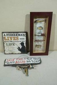 lot 166 image: Fisherman Wall Art