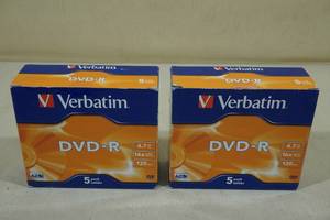 lot 172 image: 2 Packs Verbatim DVD-R
