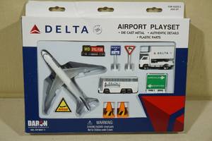 lot 179 image: Delta Die Cast Airport Playset