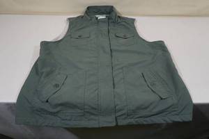 lot 197 image: Sonoma Womens Wool Lined Vest -Size 1X, Army Green