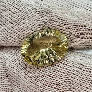 10.18 Carat Lemon Quartz Fancy Cut Gemstone