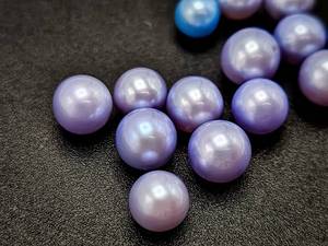 (15) Beautiful Lavender Blueish Pearls 7.5mm - 8mm Lot Loose $600 Retail
