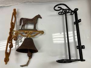 METAL HORSE DINNER BELL