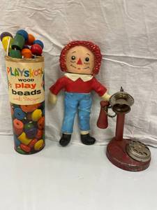 VINTAGE PLAY PHONE, ANDY PLASTIC DO...