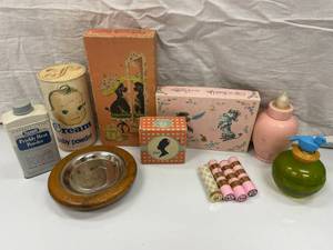 VINTAGE MISC PERFUME BOTTLE, ADVERT...