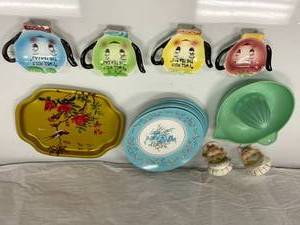 VINTAGE TEA BAG HOLDERS, SALTPEPPE...