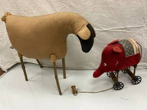 PRIMITIVE SHEEP AND ELEPHANT...