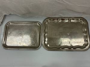 SLVERPLATES TRAYS, SERVING DISHES...
