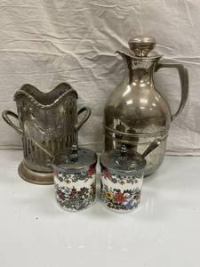 VINTAGE SET OF SILVERPLATED SUGAR ...