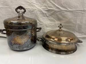 VINTGE SILVERPLATED ICE BUCKET W W...