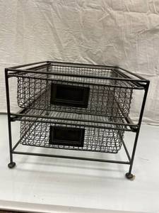 BLACK METAL OFFICE BASKETS...