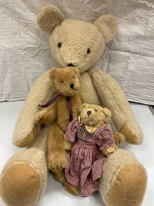 THREE STUFFED BEARS...