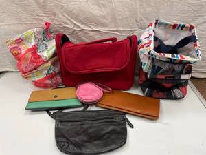 LOT OF MISC BAGS, THIRTYONE, SHOWER...