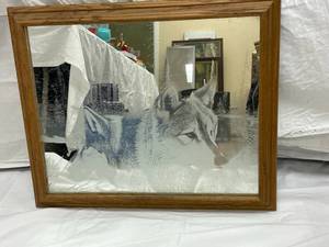 WOLF GLASS ETCHED MIRROR WITH PA SP...
