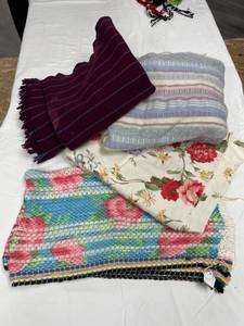WOOL, RUG AND SHOWER CURTAIN...