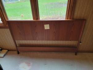 Queen teak headboard - MCM by Westnofa Norway.