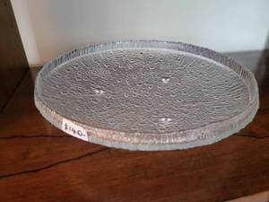 Large iittala thule glass round platter.  2 sets of MCM Salad sets.