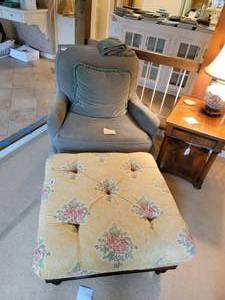 Arm Chair and Ottoman.
