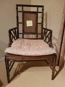 Faux Bamboo Armchair.