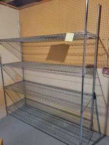 NSF steel shelving.
