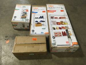 lot 8 image: Lot of Shelving Units and Hardware Various Models and Conditions Customer Returns See Pictures