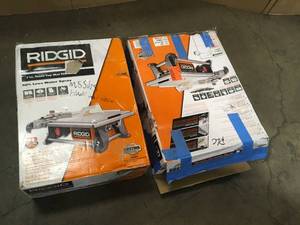 lot 25 image: Lot of Ridgid Tile Cutters Various Models and Conditions Customer Returns See Pictures