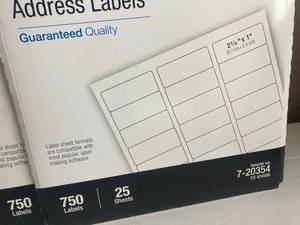 Multipurpose Address Labels