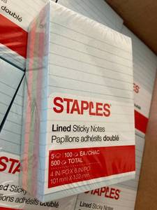 Pastel Lined Sticky Notes
