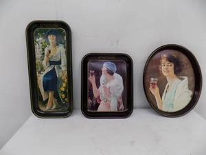 3- Tin Coke Metal Trays