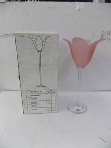 15 Glass Tulip  Rosa - Frosted