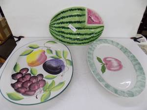 3 Large Platters