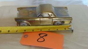 lot 8 image: Antique T- Bird  Car Bank Banthrico Inc. Chicago USA