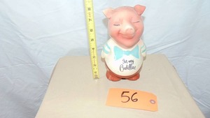 lot 56 image: Shawnee Ceramic Pig BankRoyal Copley Piggy Bank