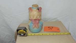 lot 57 image: Antique Leeds USA Liquor Bottle Ceramic Pitcher