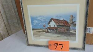 lot 97 image: The Past Remembered The General store Coca Cola Print