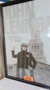 lot 106 image: Vintage John Lennon 24 x 36 Poster