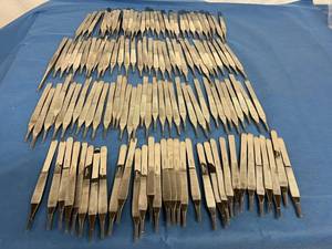 lot 13 image: MSRP $600 Giant Lot Of NEW Pakistan Tissue Forceps Tweezers (130 Total Items)