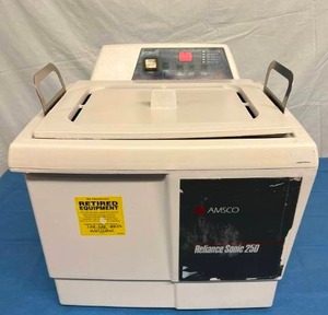 lot 20 image: WOWOW MSRP $3500 AMSCO Reliance Sonic 250 Ultrasonic Cleaner -2.5 Gallon solution capacity,&nbspRemovable perforated tray&nbspExcellent Working Condition