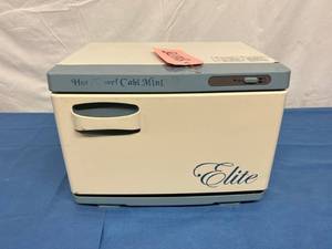 lot 23A image: Elite Hot Towel Cabi Mini - Has Some Wear & Tear But Still Works Great