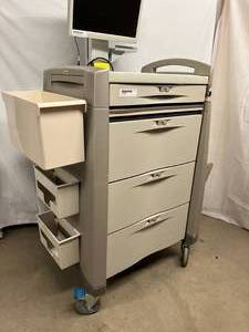 lot 38 image: WOW MSRP $6800 Capsa Solutions&nbspAvalo ACi Medication Cart With Working Monitor & Extras - Locking system removed 